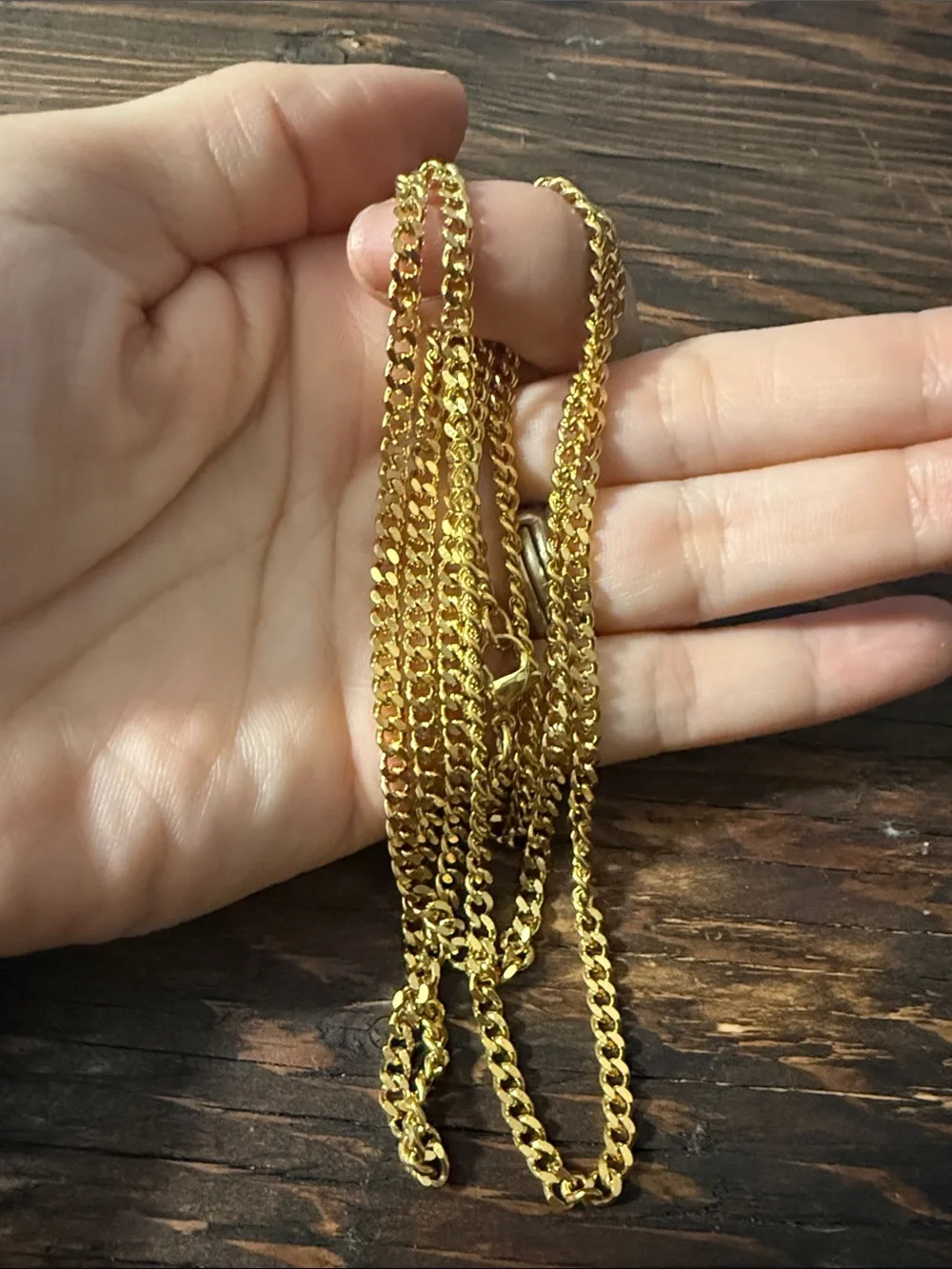 Gold Plated On Stainless Steel Chain Necklace - Classic Mens Jewelry